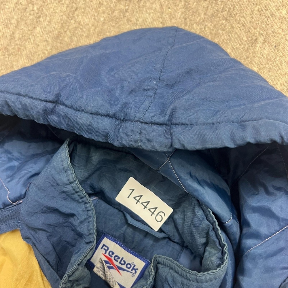 Vintage Notre Dame Fightin Irish Jacket Mens Large Blue 1990s Reebok NCAA - Picture 9 of 9